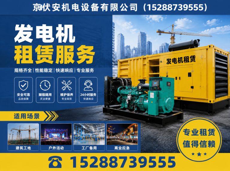 张掖发电车出租展示图